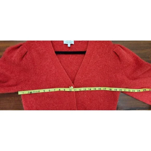 Paris Atelier & Other Stories Cardigan Sweater Red- Size M Valentine's Day - Picture 10 of 12